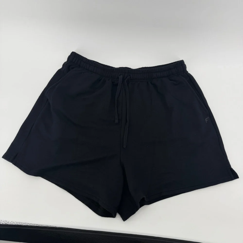 Fabletics Shorts Womens Medium Black Drawstring Athletic Lounge‎ Pockets